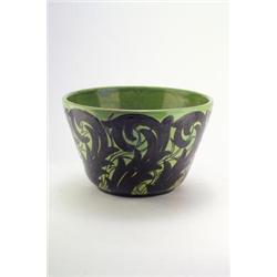 TONWERKE KANDERN, Kandern - Max Laeuger - Schale, - Keramik. Hellroter Scherben mit hellgrüner...