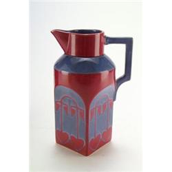 WÄCHTERSBACHER STEINGUTFABRIK, Schlierbach - Christian Neureuther - Saftkanne, - Steingut. Hel...