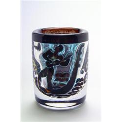 ORREFORS GLASBRUK AB., Orrefors - Edvin Öhrström - Vase Gondoliere, - dickwandiges, farbloses...