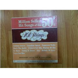VINYL RECORD - 101 STRINGS - MILLION SELLER HITS OF THE 50'S - S 212 - condition good