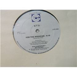 VINYL RECORD - B.T.O - " RADIO SAMPLER ONLY" - FOR THE WEEKEND SIDE 1 - JUST LOOK AT ME NOW SIDE 2 -