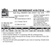 Image 1 : ICC PAYWEIGHT 419-7218
