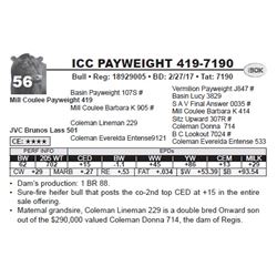 ICC PAYWEIGHT 419-7190