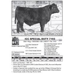 ICC SPECIAL DUTY 7193