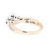 Image 3 : 14KT Rose and White Gold 0.75 ctw Diamond Ring