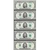 Image 1 : Lot of (5) 1985 $5 Federal Reserve Notes Choice Uncirculated