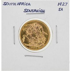 1927 South Africa Sovereign Gold Coin