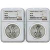 Image 1 : Set of 1983MO-1984MO Mexico 1 Onza Silver Libertad Coins NGC MS66