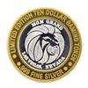 Image 2 : .999 Silver MGM Grand Las Vegas $10 Casino Limited Edition Gaming Token