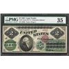 Image 1 : 1862 $2 Legal Tender Note Fr.41 PMG Choice Very Fine 35