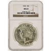 Image 1 : 1922 $1 Peace Silver Dollar Coin NGC MS63