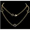 Image 1 : 14KT Yellow Gold Onyx Necklace