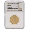 Image 1 : 1921/10 Mexico 20 Pesos Gold Coin NGC MS62