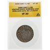 Image 1 : 1666-1667 1/4 Ducat Venitian Doges Domenico Cont Arini 1659-1675 Coin ANACS VF30