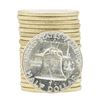 Image 2 : Roll of (20) 1963 Brilliant Uncirculated Franklin Half Dollar Silver Coins