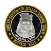 .999 Silver Buffalo Bills Resort & Casino $10 Limited Edition Gaming Token