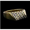 Image 1 : 14KT Yellow Gold 0.90 ctw Diamond Ring