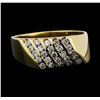 Image 2 : 14KT Yellow Gold 0.90 ctw Diamond Ring