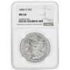 Image 1 : 1884-O $1 Morgan Silver Dollar Coin NGC MS64