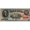 Image 1 : 1869 $2 Rainbow Legal Tender Note