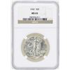 Image 1 : 1942 Walking Liberty Half Dollar Coin NGC MS65