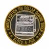 Image 1 : .999 Silver Slots - A - Fun Las Vegas, Nevada $10 Casino Gaming Token Limited Ed