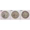 Lot of (3) Assorted Date $1 Morgan Silver Dollar Coins
