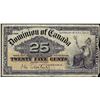 Image 1 : 1900 Twenty Five Cent Dominion of Canada Bank Note