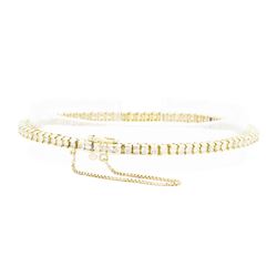 14KT Yellow Gold Ladies 3.10 ctw Diamond Bracelet