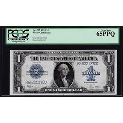 1923 $1 Silver Certificate Note Fr.237 PCGS Gem New 65PPQ