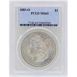 1883-O $1 Morgan Silver Dollar Coin PCGS MS65