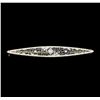 Image 1 : 14KT Yellow and White Gold Ladies 0.08 ctw Diamond Pin