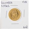 Image 1 : 1928 Columbia 5 Pesos Gold Coin