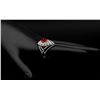 Image 3 : 14KT White Gold 2.94 ctw Pear Cut Ruby and Diamond Ring