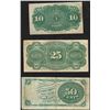 Image 2 : Set of March 3, 1863 10/25/50 Cent 4th Issue Fractional Notes