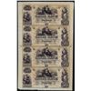 Image 1 : Uncut Sheet of $50 Canal Bank New Orleans Obsolete Notes