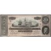 Image 1 : 1864 $20 Confederate States of America Note