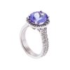 Image 3 : 14K White Gold 3.90 ctw Tanzanite and Diamond Ring