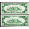 Image 2 : Lot of (2) Consecutive 1929 $10 First National Bank of Minneapolis MN Notes