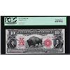 Image 1 : 1901 $10 Bison Legal Tender Note Fr.122 PCGS Extremely Fine 45PPQ