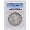 Image 1 : 1891-CC $1 Morgan Silver Dollar Coin PCGS MS63