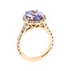 Image 4 : 14KT Rose Gold 3.51 ctw Tanzanite and Diamond Ring