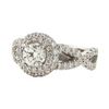 Image 4 : 14K White Gold 1.49 ctw Diamond Ring