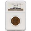 Image 1 : Africa Tunisia AH1322/1904A 5 Centimes Coin NGC MS64RB