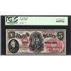 Image 1 : 1875 $5 Woodchopper Legal Tender Note Fr.68 PCGS Very Choice New 64PPQ