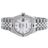 Image 3 : Rolex Mens Stainless Steel Diamond Lugs & Ruby Channel Set Datejust Wristwatch