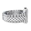 Image 7 : Rolex Mens Stainless Steel Diamond Lugs & Ruby Channel Set Datejust Wristwatch