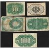 Image 2 : Set of (5) Ten Cent Fractional Currency Notes