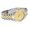 Image 3 : Rolex Mens Two Tone Champagne Diamond Datejust Wristwatch