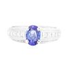 Image 1 : 18KT White Gold Ladies 1.21 ctw Sapphire and Diamond Ring